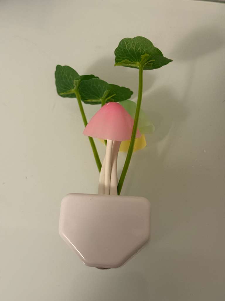 LED Mushroom Plug-In Night Light – Sensor, Colorful Glow