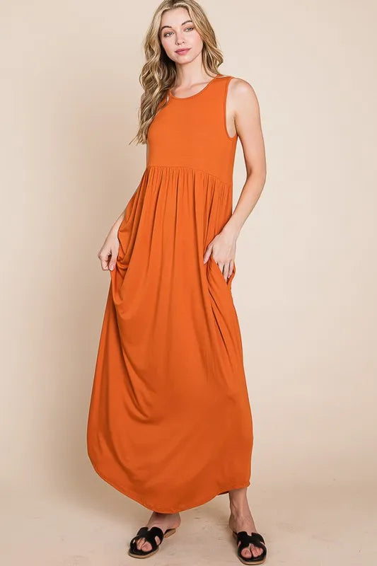 Maxi Dress with Pockets – Flowy, Casual & Comfortable