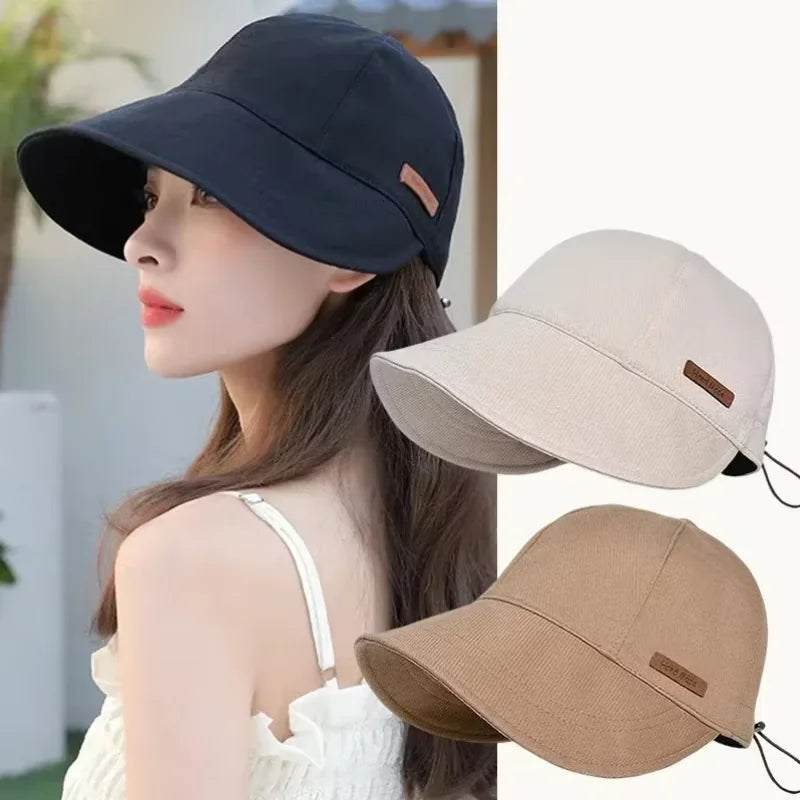 Women’s Foldable Sun Hat – Wide Brim, UV Protection