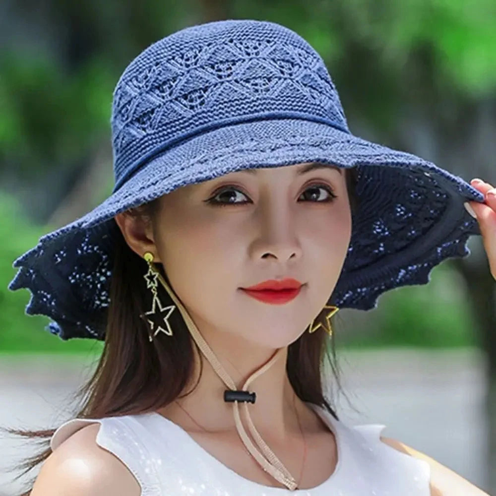 Wide Brim Straw Hat – UV Protection