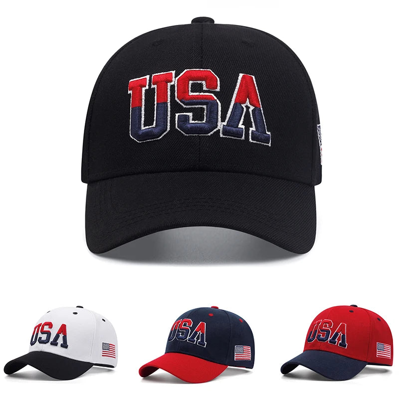 USA Embroidered Snapback – Unisex Baseball Cap